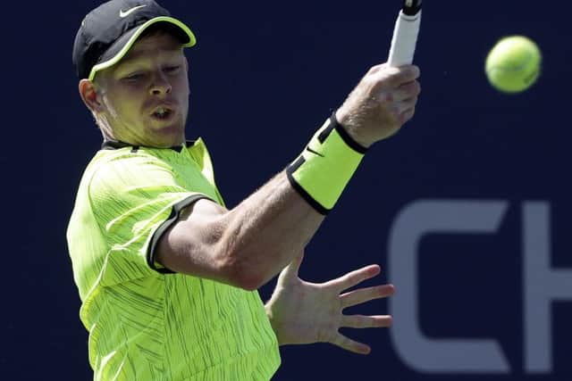 Kyle Edmund, on his way into the second round of the US Open. Picture: AP/Frank Franklin II