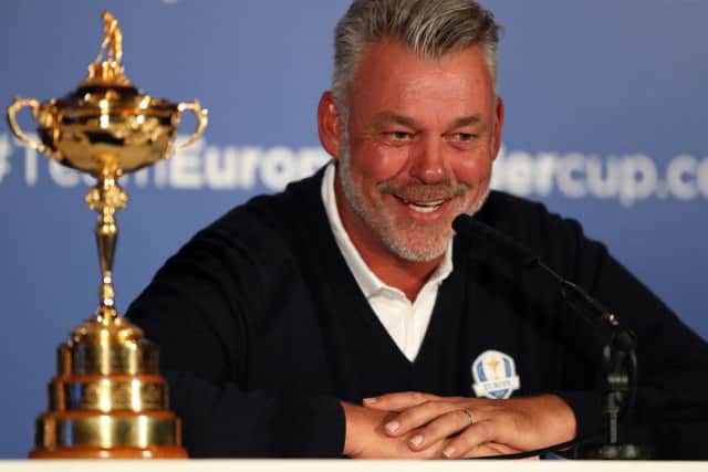 European Ryder Cup captain Darren Clarke during a press conference at Wentworth Golf Club, Surrey.