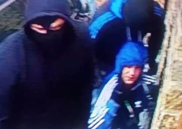 An image of the robbers who struck at Mount Pleasant Road in Pudsey.