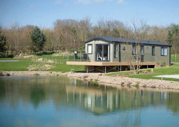 One of the lodges at Wayside holiday park, near Pickering
