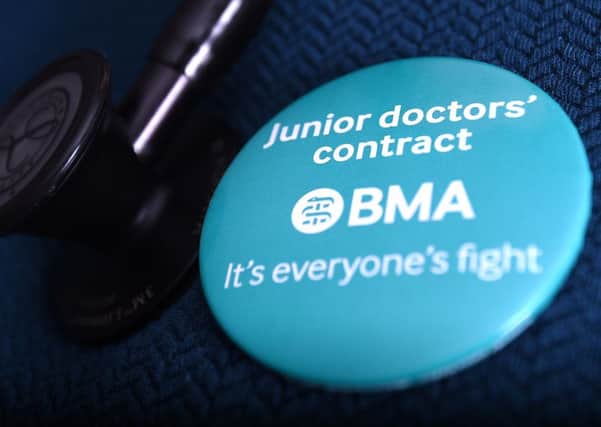 Junior doctors are proposing to go on strike for a week every month for the rest of the year as the row over a new contract being imposed on them by the Government intensifies. Picture: Andrew Matthews/PA Wire