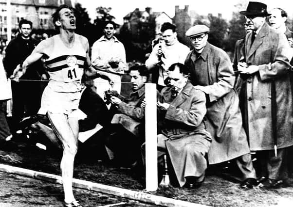 A photo of Roger Bannister breaking the four minute mile record in 1954 - has commercialism replaced Corinthianism when it comes to sport?