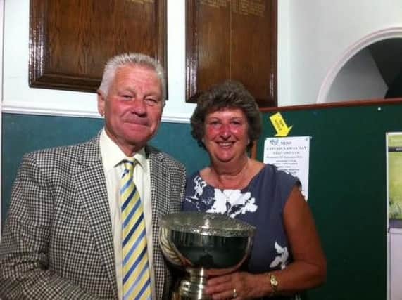 Fixby Masters winners Frank and Linda Mallinson.