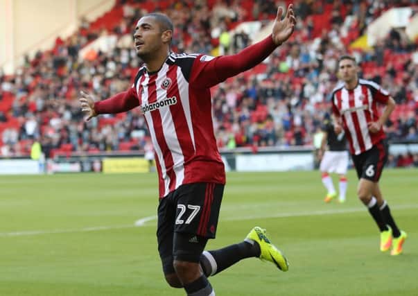 Leon Clarke of Sheffield United is a doubt for the trip tpo Gillingham (Picture: Sport Image)