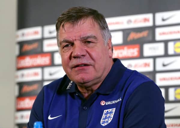 England manager Sam Allardyce during a press conference at St George's Park, Burton.