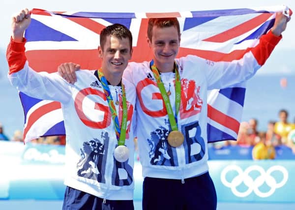 RIO 2016: Leeds's own Alistair and Jonny Brownlee with their gold and silver medals for the Men's Triathlon. PIC: PA