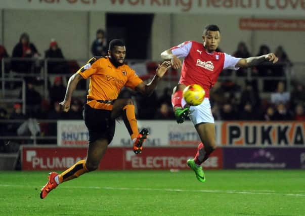 Sheffield United newcomer Ethan Ebanks-Landell in action for his parent club Wolverhampton Wanderers.