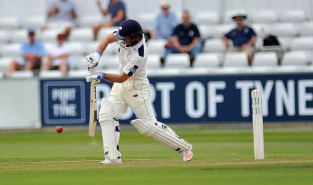 IN THE RUNS: Yorkshire's Adam Lyth scored a half century at Southampton on day three against Hampshire.