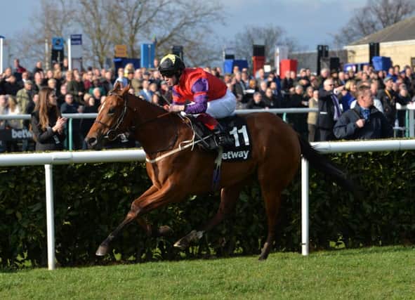 The Last Lion ridden by Franny Norton wins the Betway Brocklesby Conditions Stakes at Doncaster in April this year. Picture: Anna Gowthorpe/PA Wire.
