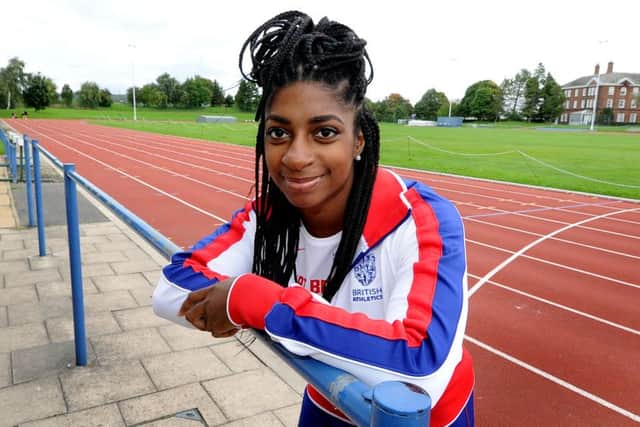 Kadeena Cox, of Chapeltown, Leeds, was last year diagnosed with multiple sclerosis, at the age of 23. Following on from her diagnosis Kadeena, had a successful year on the track and now is setting her sights on paralympic glory. Picture: James Hardisty.
