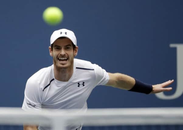 LEADING MAN: Andy Murray, on his way to victory over Paolo Lorenzi on Saturday night. Picture: AP/Julio Cortez)