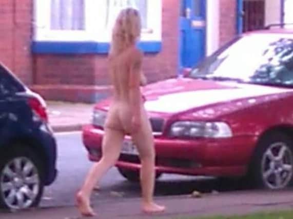 This picture of the naked woman was posted on social media