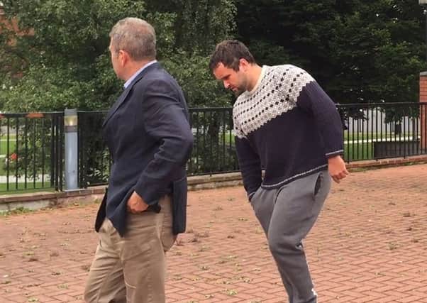 Robert McNamara (right) appeared at Cheshire Crown Court charged with the attempted burglary of Wayne Rooney's mansion