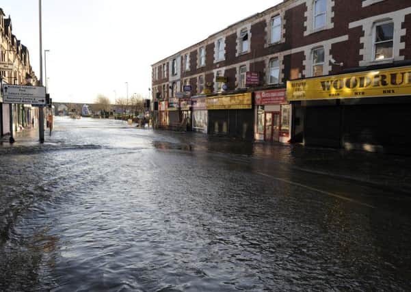 Flooding in Kirkstall Road, Leeds, last December.