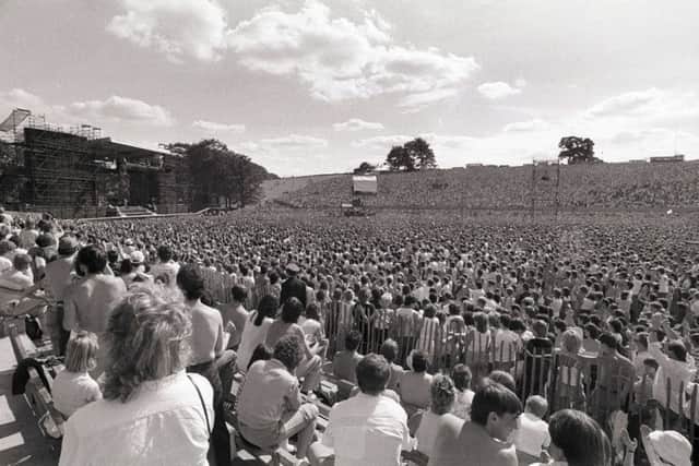Bruce Springsteen concert in Roundhay Park in 1985.