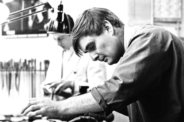 David Mellor hands-on at his Park Lane workshop  in the 1960s. I