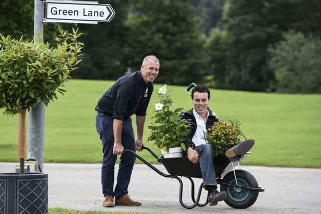 All aboard for the new Green Lane show garden attraction at Harrogate Autumn Flower Show.
