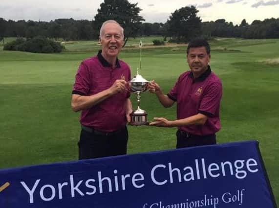 Knaresboroughs Kevin Walsh and Gary Young, the 2016 Yorkshire Challenge champions.
