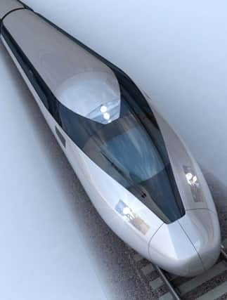 HS2 train concept design. Photo: HS2