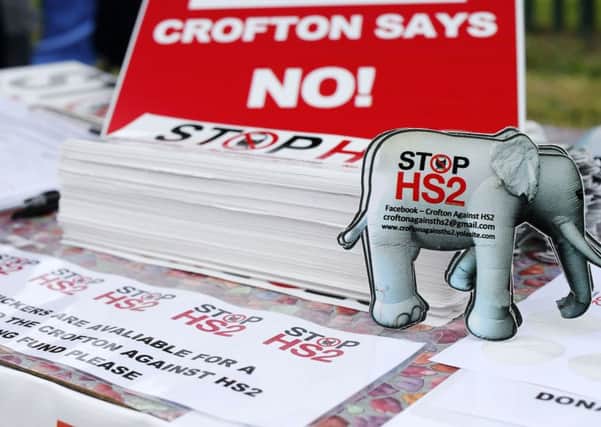 Opposition to HS2 is growing.