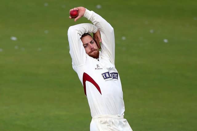 ONE TO WATCH: Somerset spinner Jack Leach has taken 52 County Championship wickets so far this summer. Picture: SWPix.com