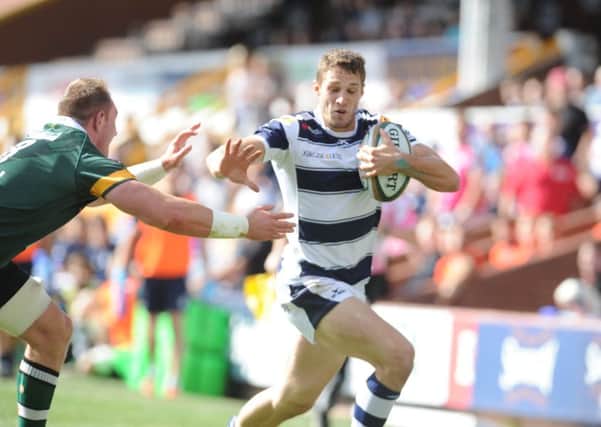 Jonah Holmes' first try for Yorkshire Carnegie.