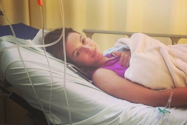 Charlie Webster in a Rio hospital after contracting an infection following a 3,000 mile charity cycle from London.