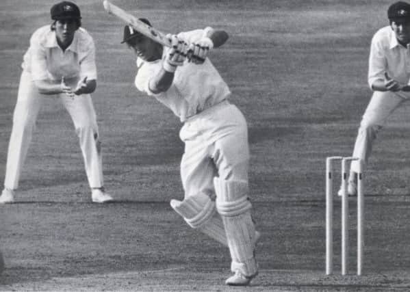 MAGIC MOMENT: A classic conclusion to a fairytale as Geoff Boycott on-drives a ball from Greg Chappell to reach his 100th hundred.