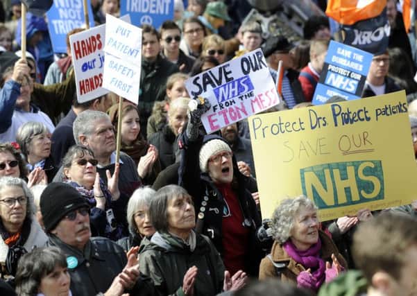 NHS campaigners on a mass march in Leeds, but is the Government listening?