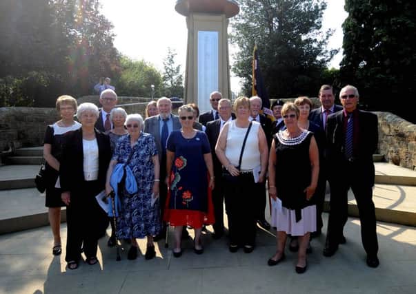 Fred McNess's family at the ceremony. Picture by Simon Hulme