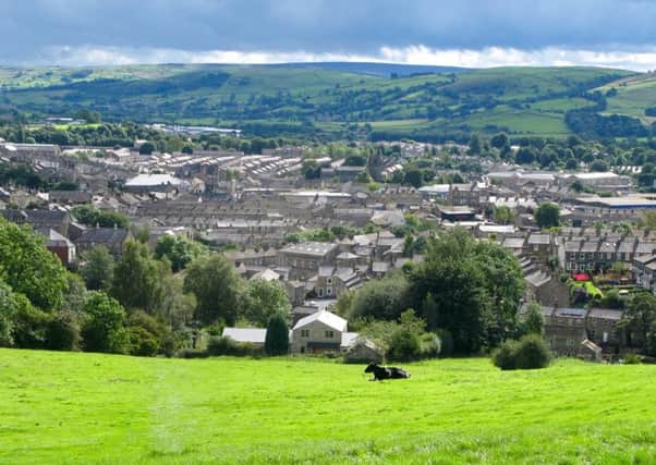 Looking across Skipton from Park Hill