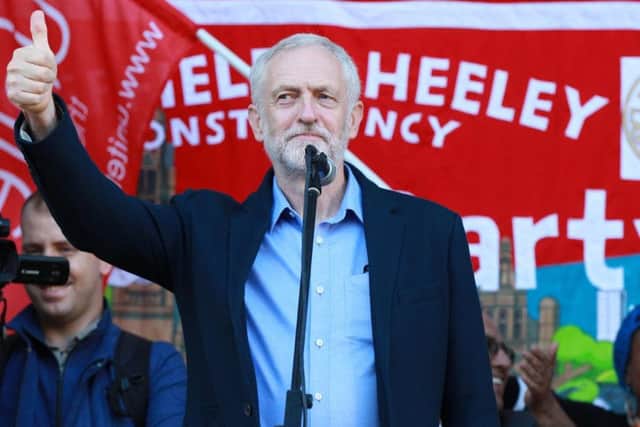 Will Jeremy Corbyn, picture here at a rally in Sheffield, win the Labour leadership contest?