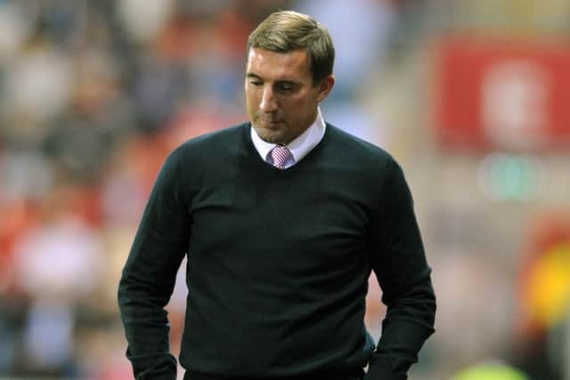 NOT HAPPY: Rotherham United manager Alan Stubbs.  Picture Tony Johnson
