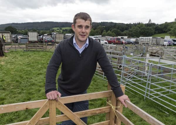 Jonathan Grayshon, 28, of Dacre, near Pateley Bridge, North Yorkshire who has been appointed as a tenant farmer by Yorkshire Water on a long-term deal.  Picture: James Hardisty.