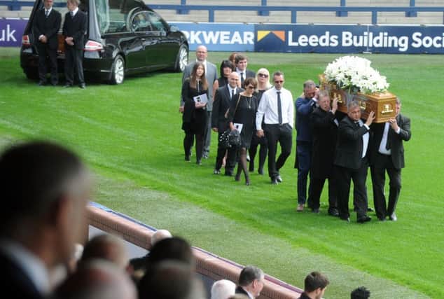 Rugby league legend Harry Jepsons memorial service at Headingley Carnegie Stadium.  Picture Tony Johnson.