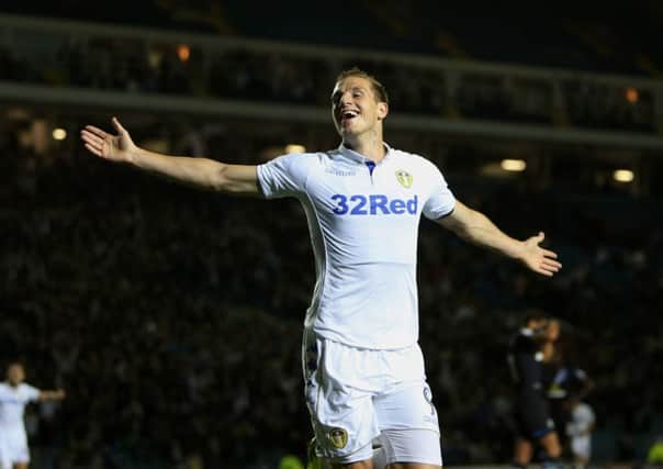 Chris Wood celebrates his goal against Blackburn Rovers (Picture: Varleys Picture Agency)