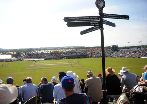 Crowds at the Scarborough Cricket Festival last month.