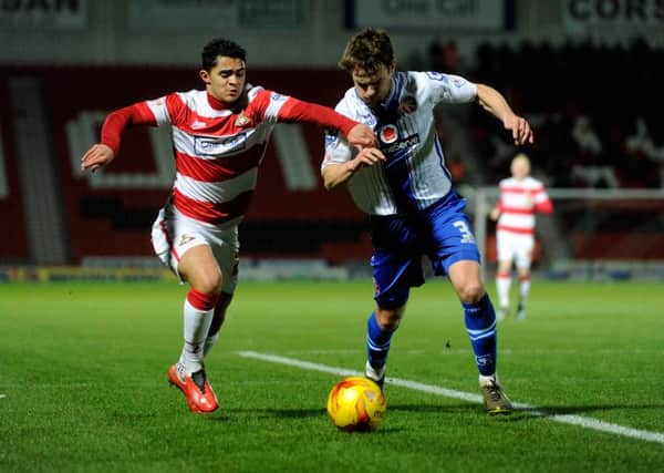 Free agent Cameron Stewart, left, seen playing on loan for Doncaster Rovers, hopes to earn a contract with Sheffield United (Picture: Bruce Rollinson).