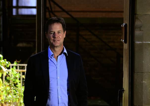 Former Deputy Prime Minister Nick Clegg, pictured outside his constituency office in Sheffield. (Picture: Scott Merrylees).
