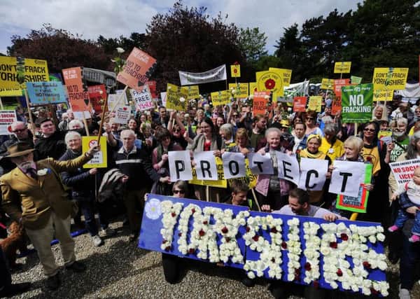 Fracking plans attracted protests in North Yorkshire