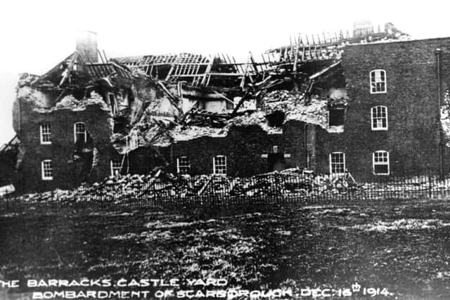 Scarborough Castle

Barracks castle yard Bombardment of Scarborough  16-12-14