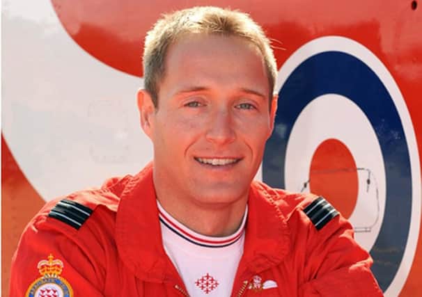Flight Lieutenant Sean Cunningham, 35, who was killed after being ejected from his Hawk T1 while on the ground at RAF Scampton