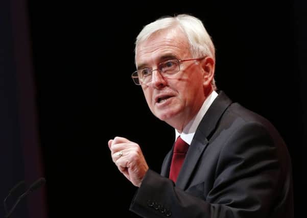 John McDonnell spoke at the Labour conference today
