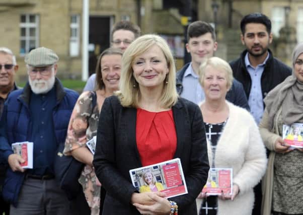 New Labour Candidate for Spen Tracy Brabin, pictured at Cleckheaton.