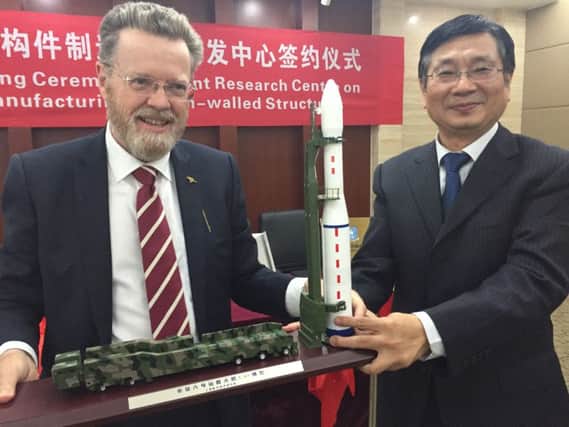 University of Sheffield makes advanced manufacturing links to China's space programme