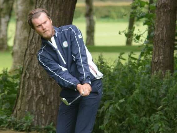 English men's amateur champion Dan Brown (Masham) is one off the lead at Alwoodley (Picture: Chris Stratford).