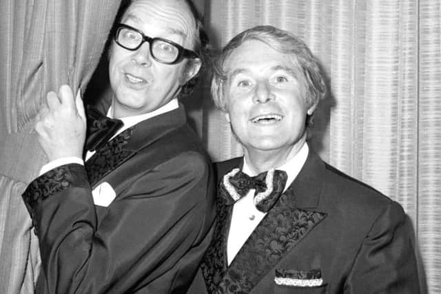 Comedy double act Morecambe and Wise who will be celebrated with the unveiling of the first statue dedicated to the performing pair.  Pic: PA Wire