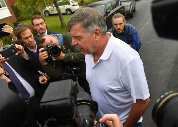 Sam Allardyce left his role as England manager by mutual consent yesterday evening over newspaper allegations he offered advice on how to circumvent rules on player transfers. (Picture: Dave Howarth/PA Wire)