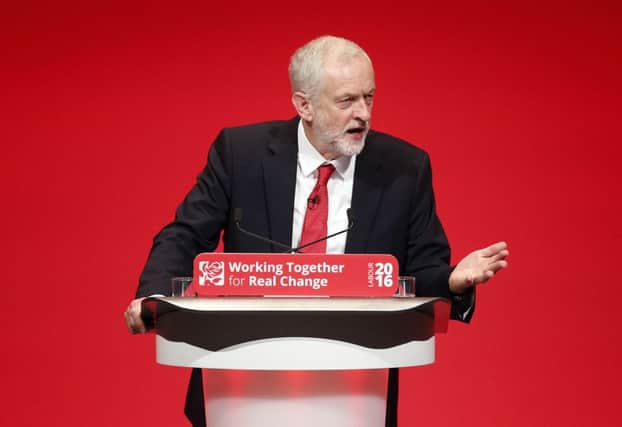 Labour leader Jeremy Corbyn delivers his keynote speech on the final day of the Labour Party conference in Liverpool.