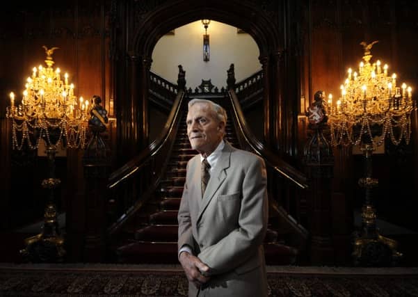 Dr Gerald Arthur Rolph pictured in the Great Hall at Allerton Castle, Near Knaresborough..29th September 2016 ..Picture by Simon Hulme